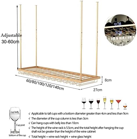 Suuim Adjustable Wine Rack for Ceiling or Wall