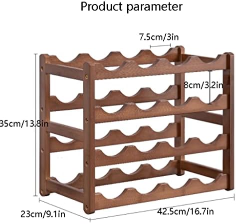 Premium Bamboo Wine Rack with Hardware Fixing 1