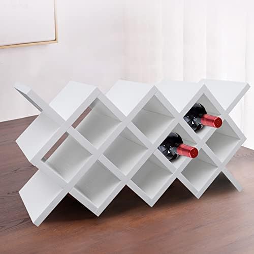Delianty Wine Rack with Diamond Shape Holder for Kitchen Bar