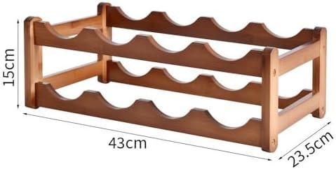 Bamboo Wine Rack Floor Storage Holder for Cellars and Bars