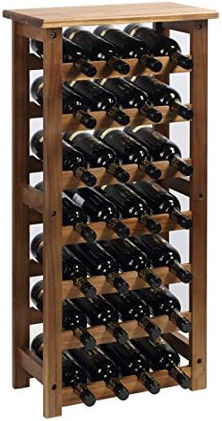 Everous 7-Tire Free Standing Wine Rack 28 Bottles Holder