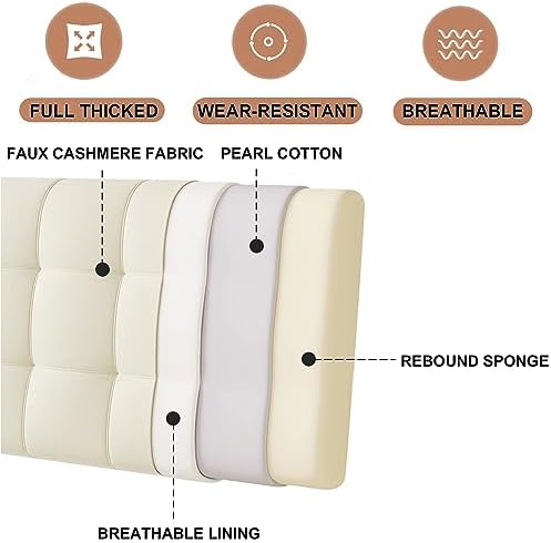 ZZYK Large Headboard Pillow with Storage