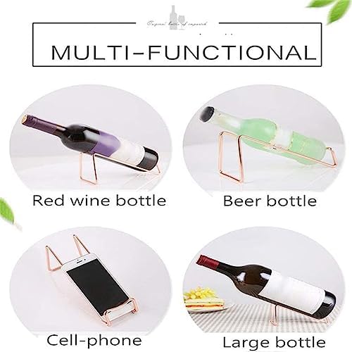OWKAY Z Shaped Metal Wine Rack