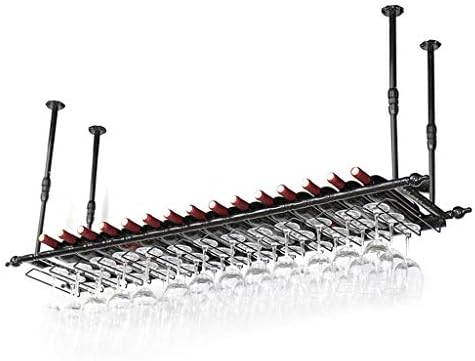 LUNEZY Adjustable Wine Racks for Glasses and Bottles