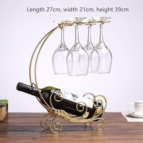 TINMIX Tabletop Wine Rack - Gold