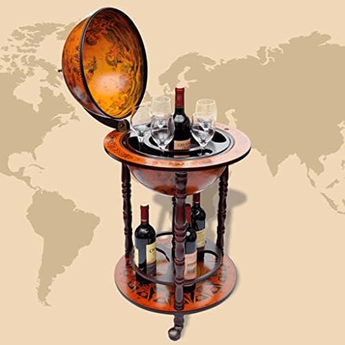 Globe Wine Bar Stand Eucalyptus Wood