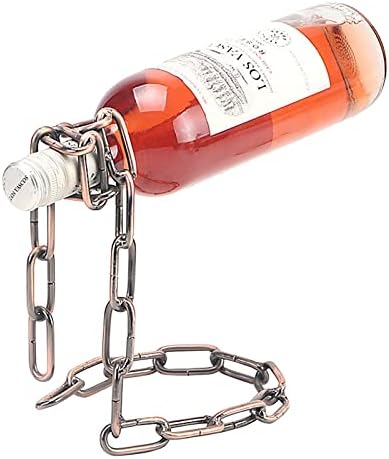 Babale Metal Wine Chain Decor Rack