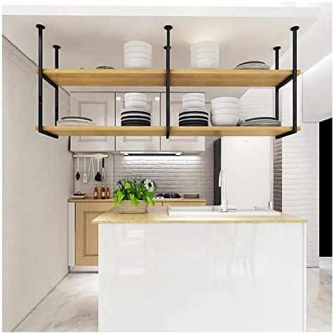 DASHADAO 2-Layer Wall-Mounted Wine Rack