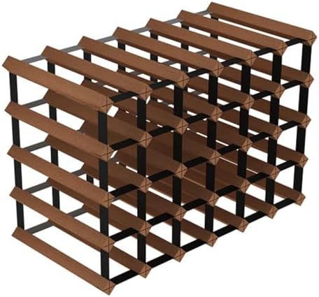 NIBHZ Red Wine Rack Modern Diamond Grid Storage