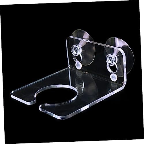 Unomor Transparent Acrylic Wine Glass Rack with Suction Cup Holder