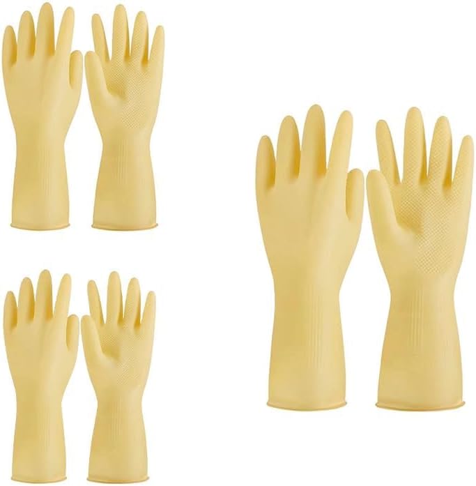 Thick Durable Anti Slip Waterproof Gloves - 3 Pack