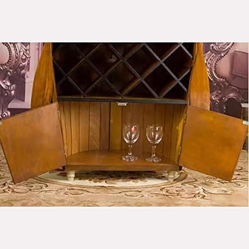 Etlegor Wooden Sailboat Wine Rack for 17 Bottles