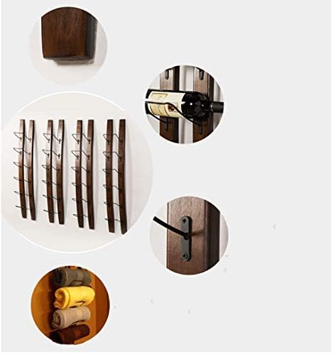 Modern Walnut Wood Wine Rack - Freestanding Durable Space-Saving