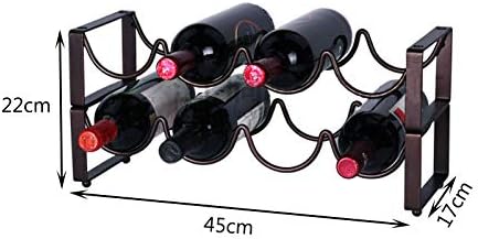 Stackable Wave Bottle Rack Holds 8 Bottles 1