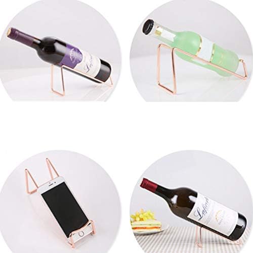 DOITOOL Elegant Wrought Iron Wine Rack for Home Decor