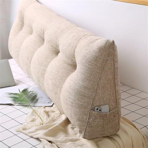 VClife Beige Wedge Headboard Pillow 47x8x20 Inch