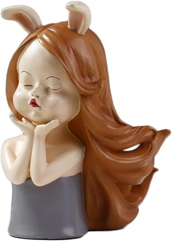 YYDS Cartoon Girl Wine Rack - Gray