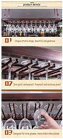 Ceiling Wine Racks Hanging Glass Holder for Kitchen Bar and Home