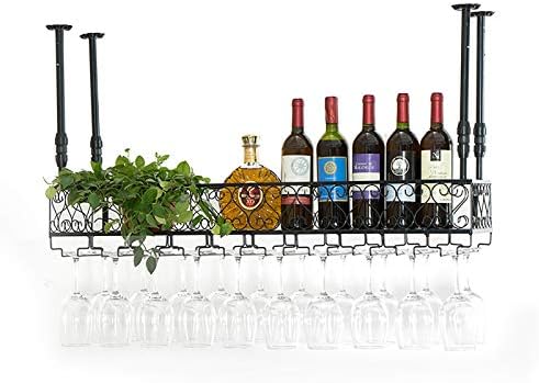 DASHADAO Adjustable Ceiling Wine Rack Holder