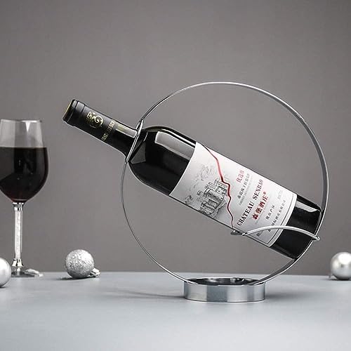 VIXPET Wine Bottle Holder with Silver Finish
