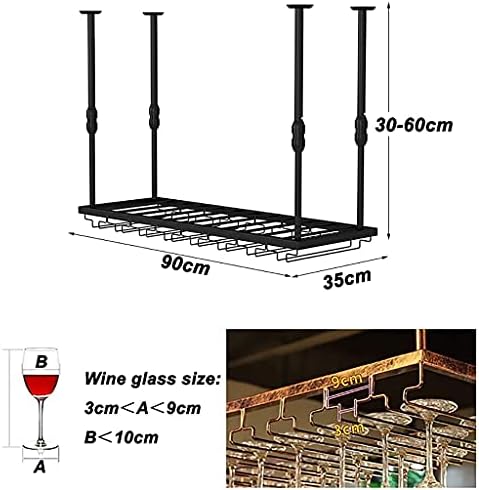 Wine Glass Holder Wall Mount 90cm35cm Heavy-Duty Rack