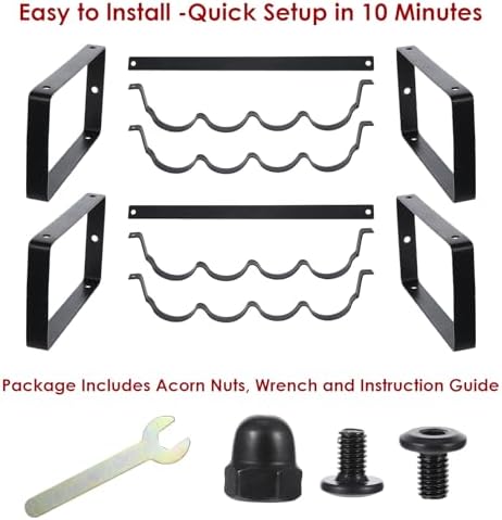 Stackable Wine Rack with 3 Installation Options