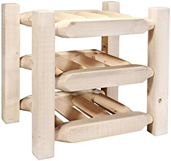 BLACK FOREST DECOR Homestead Wine Rack - Lacquered
