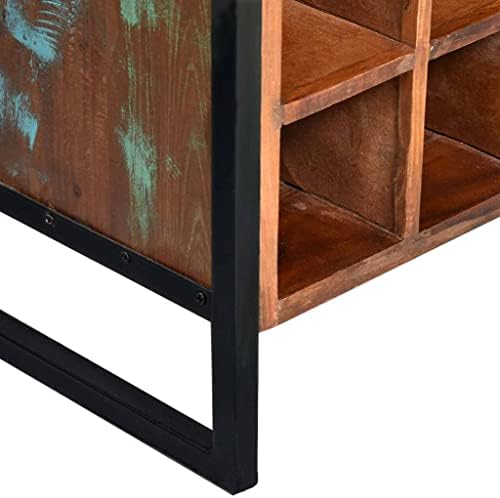 CHARMMA Wine Rack 16 Bottles Reclaimed Wood
