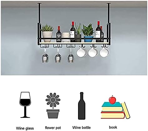 ALDEPO Wall-Mounted Wine Rack with Guardrail Industrial Design for Restaurant Kitchen