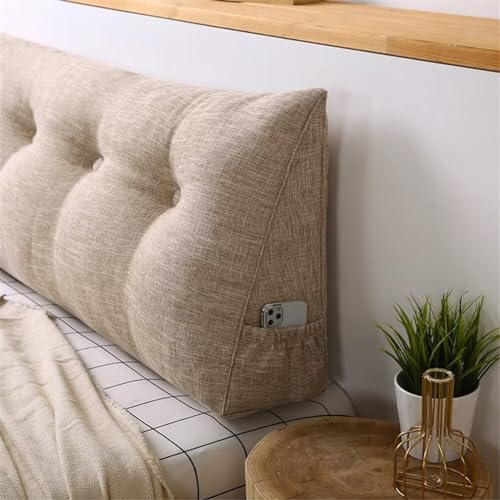 VClife Beige Wedge Headboard Pillow 47x8x20 Inch