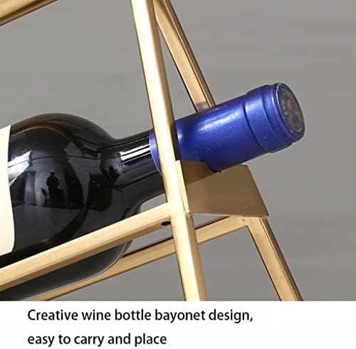 INKTUS Rustic Metal Freestanding Wine Rack