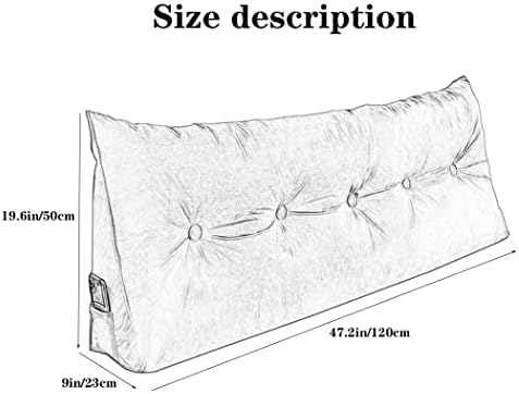 ZZYK Triangular Reading Pillow with Side Pockets