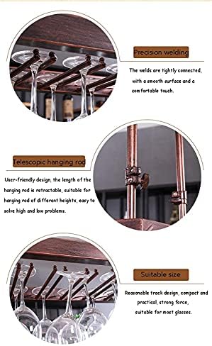 Ceiling Wine Racks Hanging Glass Holder for Kitchen Bar and Home