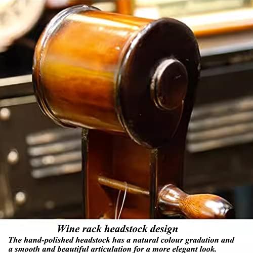 Etlegor Cello Shaped Wine Rack Brown 20x16x60cm