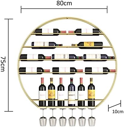 Suuim Wall Mounted Metal Wine Rack