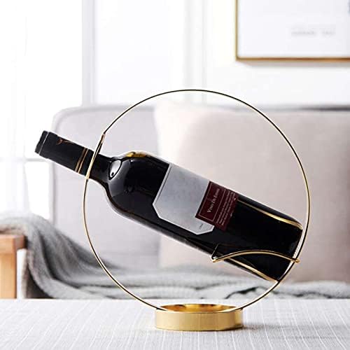 Wrought Iron Wine Rack - Tabletop Wine Storage Holder