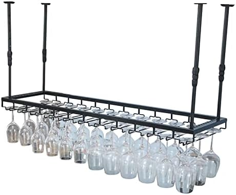 Suuim Hanging Wine Glass Holder Black