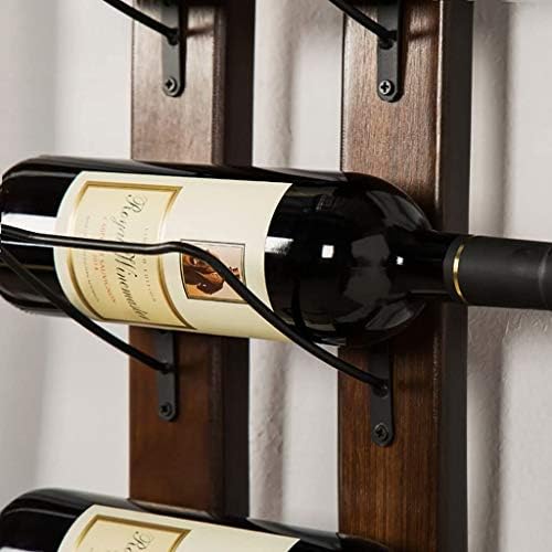Modern Walnut Wood Wine Rack - Freestanding Durable Space-Saving