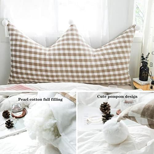 ZZYK Velvet Headboard Pillow 47 Extra Large