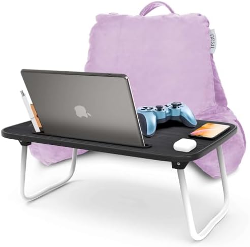 Nestl Reading Pillow with Lap Desk - Lavender 1