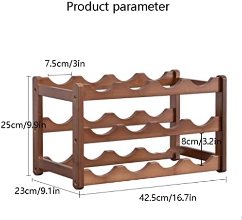 Habiba Premium Bamboo Wine Rack Multi-Layer Storage