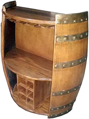 MGP Split Barrel Wine Shelf with Glass Rack