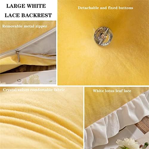 ZZYK Soft Bolster Fleece Headboard Reading Pillow