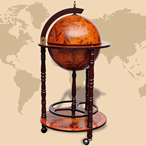Globe Wine Bar Stand Eucalyptus Wood
