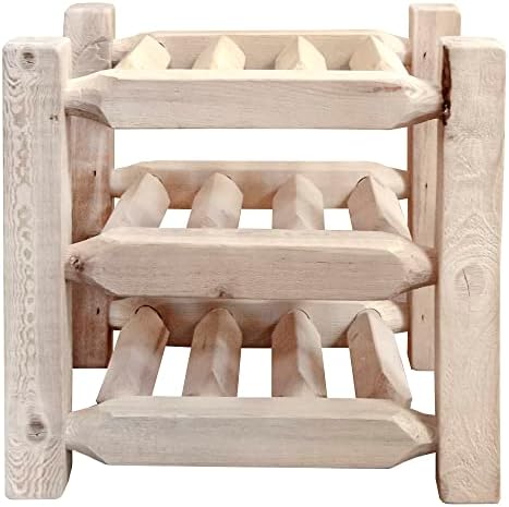 Montana Woodworks Homestead Wine Rack 9 Bottles Clear Lacquer
