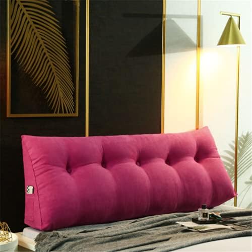 ZZYK Headboard Pillow Fleece Triangular Wedge Support Reading Cushion with Removable Cover