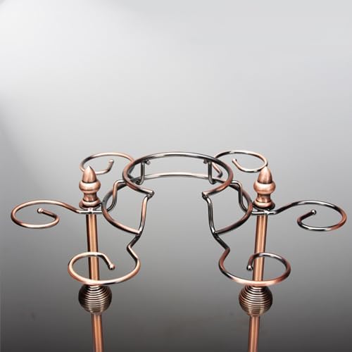 Modern Art Wine Glass Holder with 6 Glasses and 1 Decanter