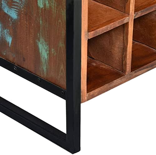Loibinfen 16-Bottle Wine Rack with 2 Drawers and Steel Frame