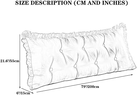 ZZYK Extra-Large Silk Reading Pillow with Removable Cover