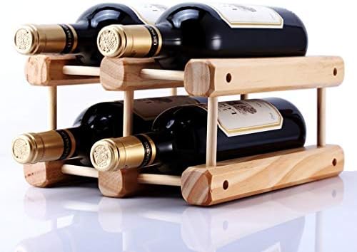 DIY Solid Wood Wine Rack for 4 Bottles 1